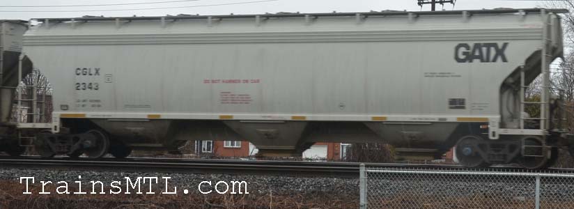 Car/wagon CGLX2343 left side / coté gauche